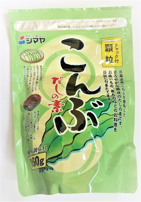 Jpncショップ 昆布だし顆粒 袋 160g Jpncショップ 昆布だし顆粒 袋 160g